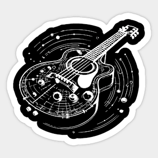 electric guitar design Sticker